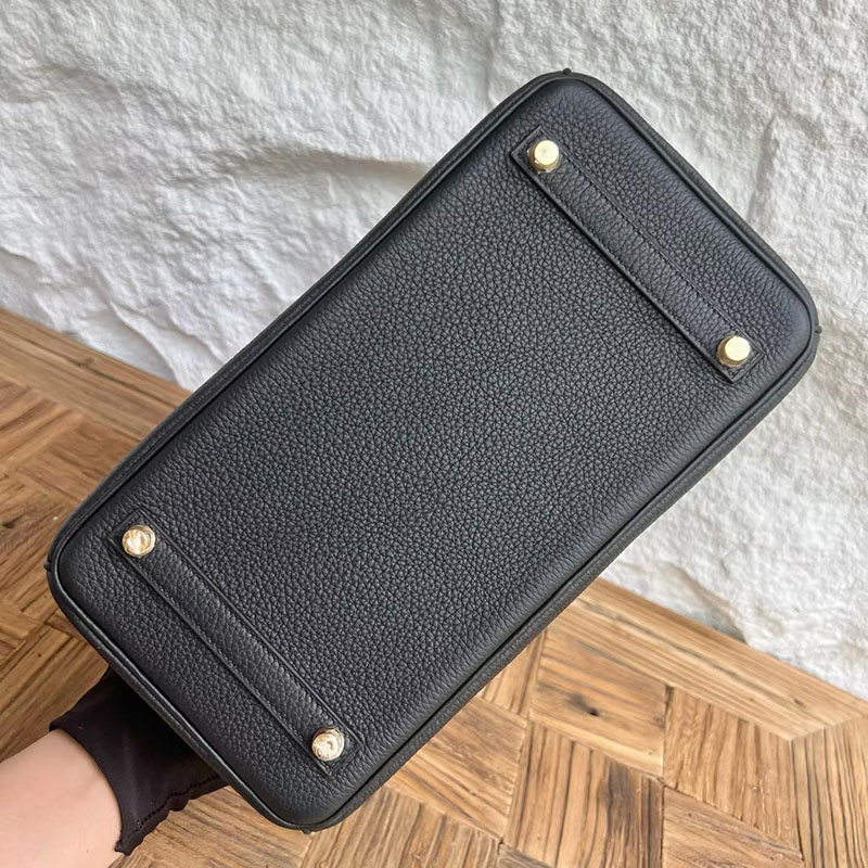 エルメス バーキン 並行輸入 HERMES バーキン30 黒 ブラック フィヨルド ゴールド金具 2634003 エルメスバーキン30コピー - 画像 (2)