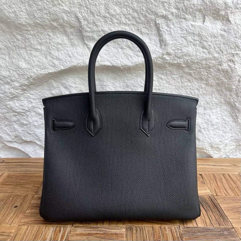 エルメス バーキン 並行輸入 HERMES バーキン30 黒 ブラック フィヨルド シルバー金具 2634004 バーキン 30 黒 定価 - 画像 (8)