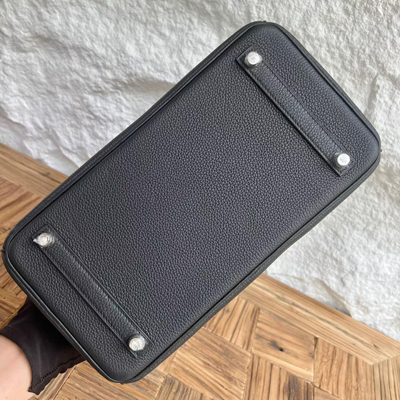 エルメス バーキン 並行輸入 HERMES バーキン30 黒 ブラック フィヨルド シルバー金具 2634004 バーキン 30 黒 定価 - 画像 (2)