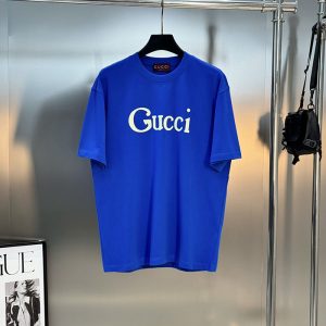 グッチ 服 アウトレット GUCCI プリント コットンジャージー Tシャツ ホワイト clothes2026005 グッチ ブルー メンズ Tシャツ