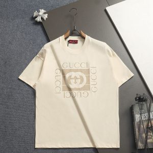 グッチ 服 アウトレット GUCCI グッチ コットン シンプルなプリントの半袖Tシャツ clothes2026007 おしゃれな半袖Tシャツ