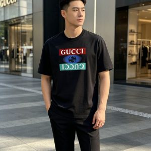グッチ 服 アウトレット GUCCI グッチ シルク メンズクルーネックTシャツ clothes2026009 グッチ 2026年新作 半袖Tシャツ
