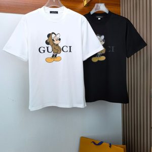 グッチ 服 アウトレット GUCCI グッチ コットン グッチ ディズニー メンズ Tシャツ clothes20260019 グッチ ミッキーマウス Tシャツ