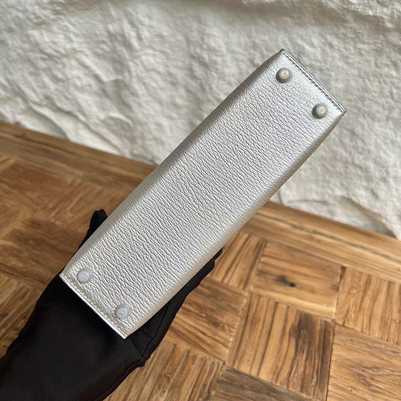 エルメスコピー通販 HERMES ケリーミニ2 外縫い シルバー シェブルミゾル シルバー金具 2634026 エルメス ミニケリー2 - 画像 (2)