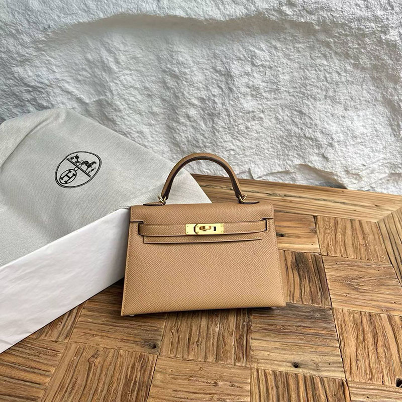 エルメスコピー通販 HERMES ケリーミニ2 外縫い チャイ ヴォーエプソン ゴールド金具 2634027 エルメス ミニケリー 値段 - 画像 (4)