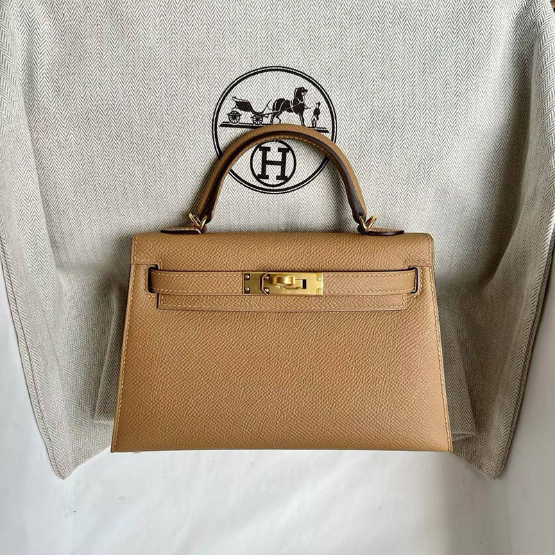 エルメスコピー通販 HERMES ケリーミニ2 外縫い チャイ ヴォーエプソン ゴールド金具 2634027 エルメス ミニケリー 値段 - 画像 (2)