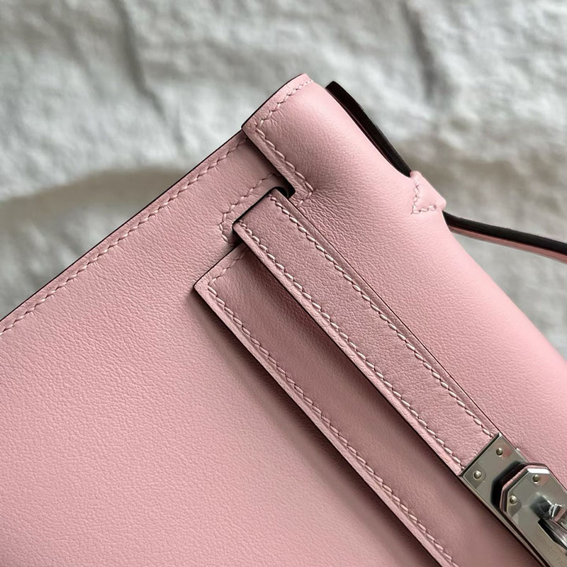 エルメスコピー通販 HERMES ポシェットケリー ローズサクラ スイフト シルバー金具 H084047CK3Q エルメス ポシェット ケリー 定価 - 画像 (9)