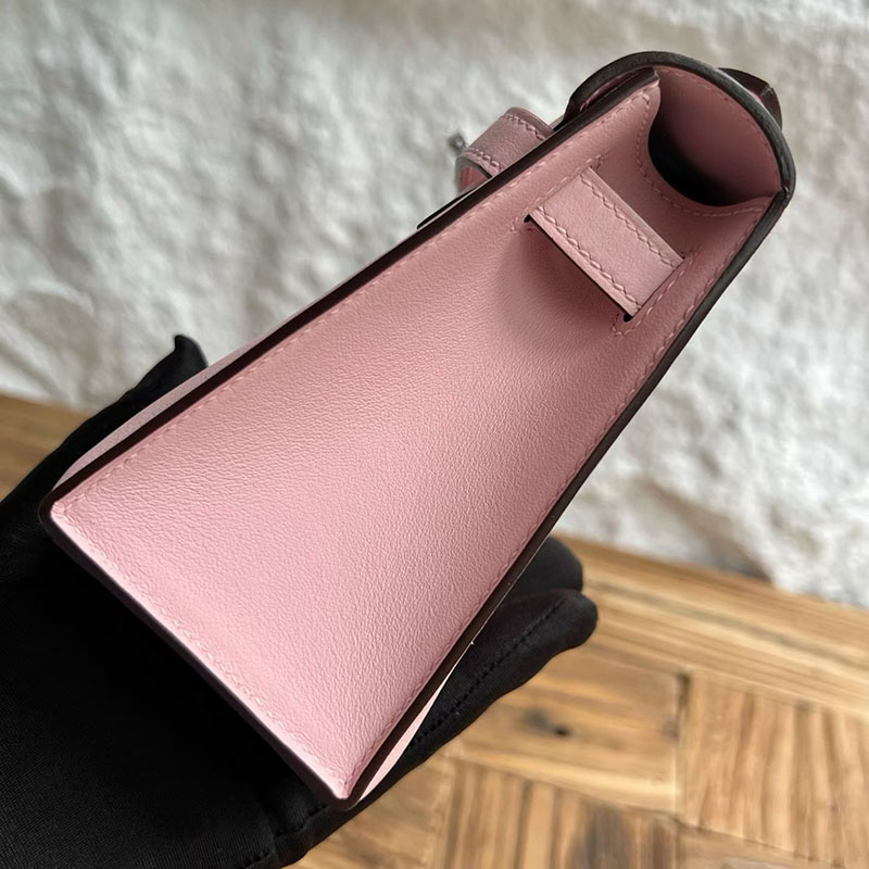 エルメスコピー通販 HERMES ポシェットケリー ローズサクラ スイフト シルバー金具 H084047CK3Q エルメス ポシェット ケリー 定価 - 画像 (6)