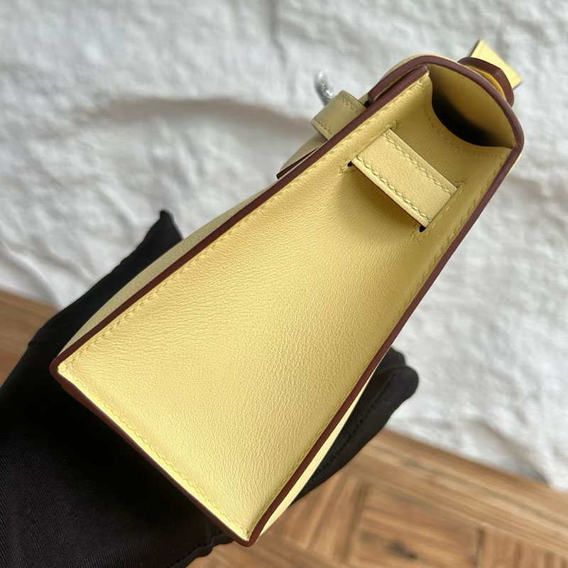 エルメスコピー通販 HERMES ポシェットケリー ジョーヌプッサン スイフト シルバー金具 H084047CK1Z エルメス ミニ ケリー 定価 - 画像 (6)