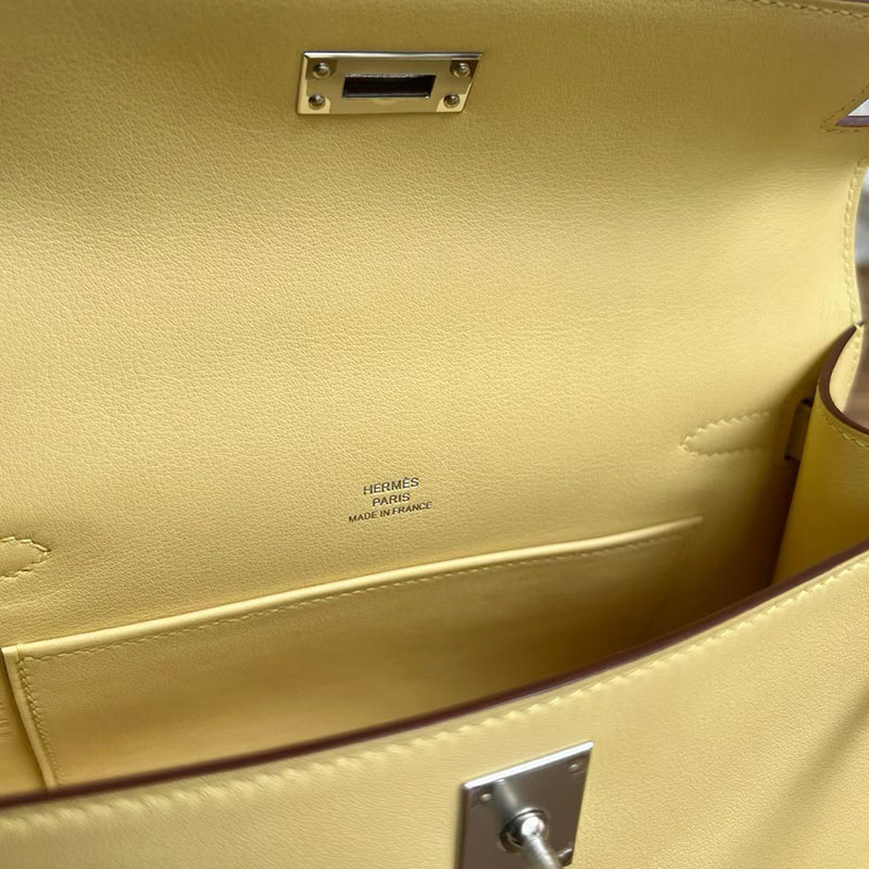 エルメスコピー通販 HERMES ポシェットケリー ジョーヌプッサン スイフト シルバー金具 H084047CK1Z エルメス ミニ ケリー 定価 - 画像 (4)