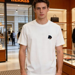 エルメス メンズ白Tシャツ
