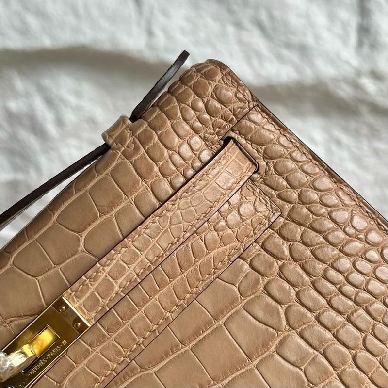 エルメスコピー通販 HERMES ポシェットケリー チャイ クロコダイル ゴールド金具 H061129CC0M エルメス ケリー クロコ - 画像 (9)