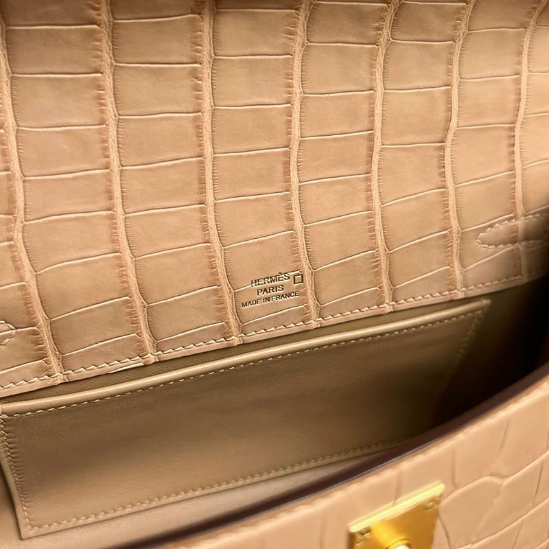 エルメスコピー通販 HERMES ポシェットケリー チャイ クロコダイル ゴールド金具 H061129CC0M エルメス ケリー クロコ - 画像 (4)