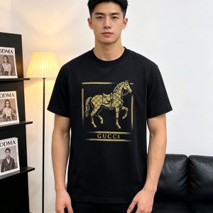 グッチ 服 アウトレット GUCCI グッチ コットン ユニセックス半袖Tシャツ clothes20260034 男女兼用 Tシャツ ブランド