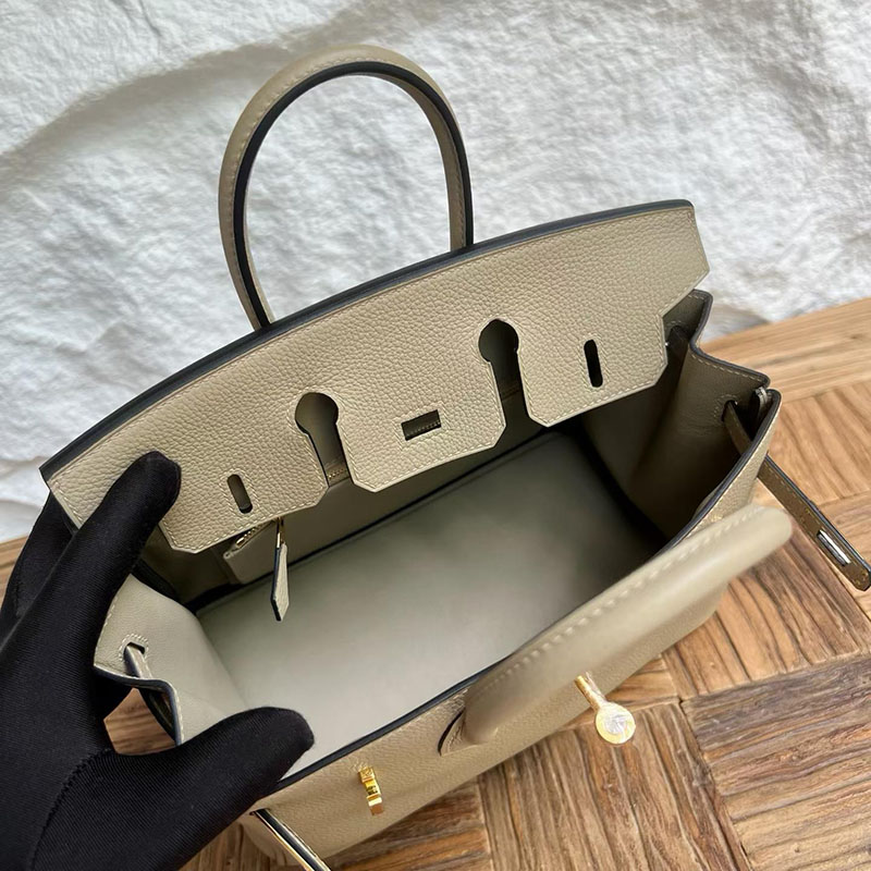 エルメスコピー通販 HERMES バーキン25 ベージュマルファ トゴ ゴールド金具 H041702CC8Q エルメスバーキン25コピー - 画像 (5)