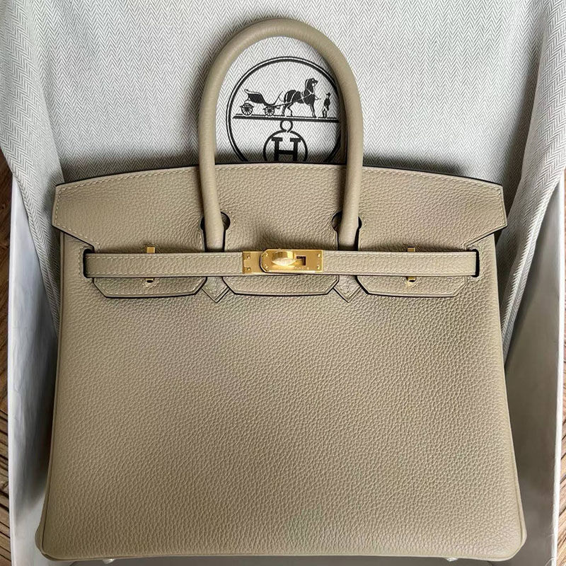 エルメスコピー通販 HERMES バーキン25 ベージュマルファ トゴ ゴールド金具 H041702CC8Q エルメスバーキン25コピー - 画像 (2)