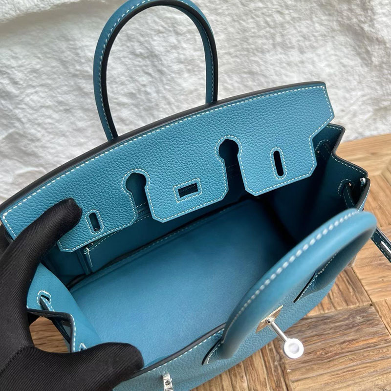 エルメスコピー通販 HERMES バーキン25 ニューブルージーン トゴ シルバー金具 H041702CKD2 バーキン25 スーパーコピー - 画像 (5)