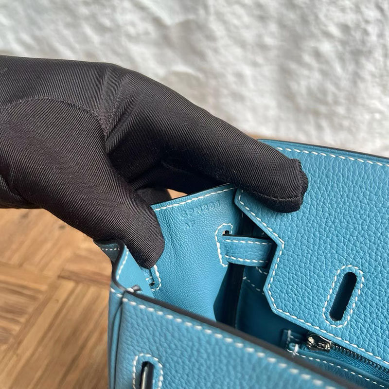 エルメスコピー通販 HERMES バーキン25 ニューブルージーン トゴ シルバー金具 H041702CKD2 バーキン25 スーパーコピー - 画像 (4)