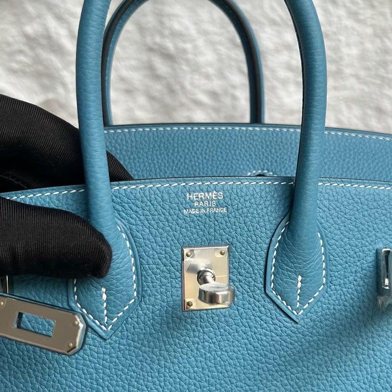 エルメスコピー通販 HERMES バーキン25 ニューブルージーン トゴ シルバー金具 H041702CKD2 バーキン25 スーパーコピー - 画像 (3)