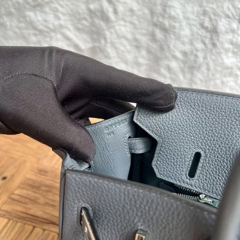 エルメスコピー通販 HERMES バーキン25 グリミスティ トゴ シルバー金具 H041702CKH0 バーキンスーパーコピー代引き - 画像 (4)