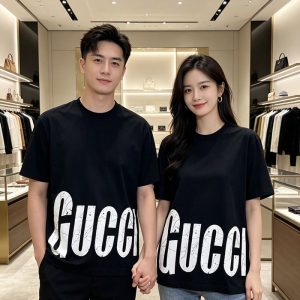 グッチ 服 アウトレット GUCCI グッチ 高級カスタム純綿Tシャツ clothes20260038 センスのいいTシャツ メンズ