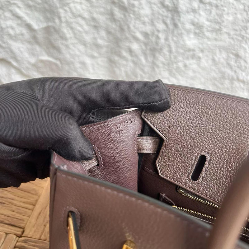 エルメスコピー通販 HERMES バーキン25 ショコラ トゴ ゴールド金具 H041702CC47 エルメスバーキンスーパーコピー - 画像 (4)