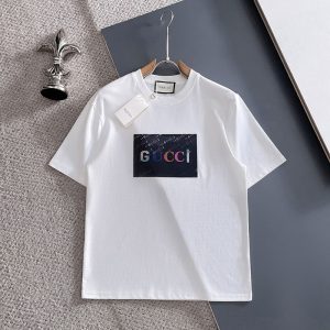 グッチ 服 アウトレット GUCCI グッチ コットン 新作の純綿半袖Tシャツclothes20260040 センスのいいTシャツ メンズ