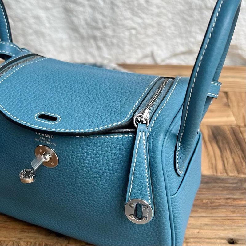 エルメスコピー通販 HERMES ミニリンディ ニューブルージーン トリヨンクレマンス シルバー金具 H082608CKD2 エルメス ミニバッグ コピー - 画像 (9)