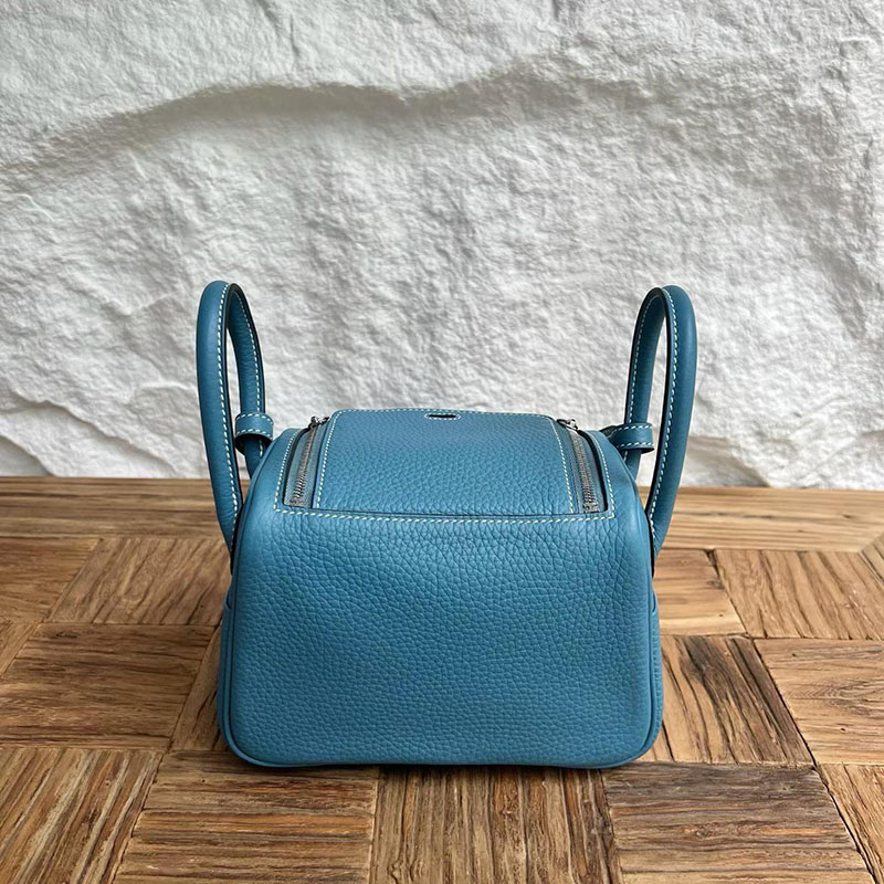 エルメスコピー通販 HERMES ミニリンディ ニューブルージーン トリヨンクレマンス シルバー金具 H082608CKD2 エルメス ミニバッグ コピー - 画像 (8)