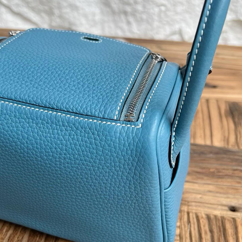 エルメスコピー通販 HERMES ミニリンディ ニューブルージーン トリヨンクレマンス シルバー金具 H082608CKD2 エルメス ミニバッグ コピー - 画像 (7)