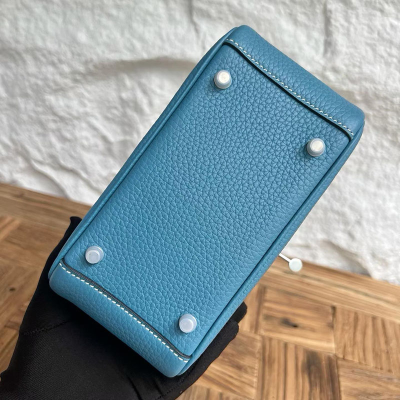 エルメスコピー通販 HERMES ミニリンディ ニューブルージーン トリヨンクレマンス シルバー金具 H082608CKD2 エルメス ミニバッグ コピー - 画像 (2)