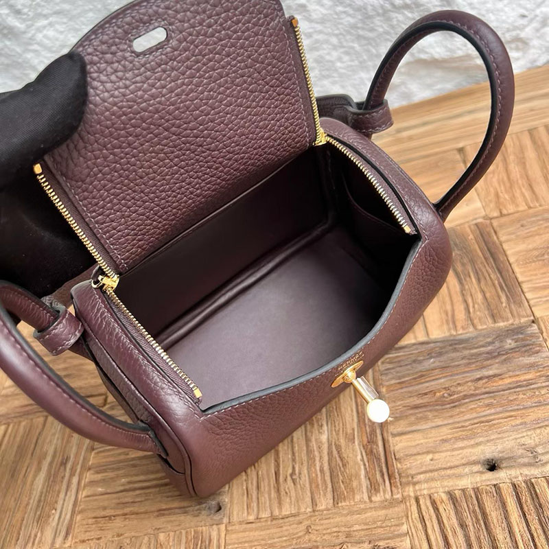 エルメスコピー通販 HERMES ミニリンディ ルージュセリエ トリヨンクレマンス ゴールド金具 H082608CC0G エルメス ミニ バッグ 種類 - 画像 (5)