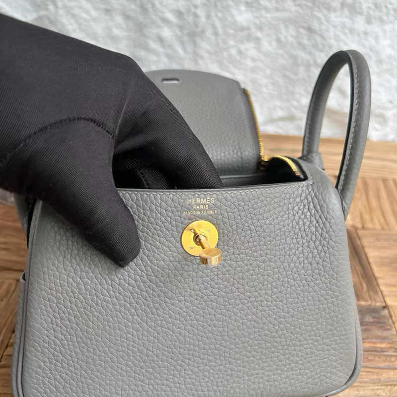 エルメスコピー通販 HERMES ミニリンディ グリメイヤー トリヨンクレマンス ゴールド金具 H082608CC0L エルメス ミニ バッグ 値段 - 画像 (4)