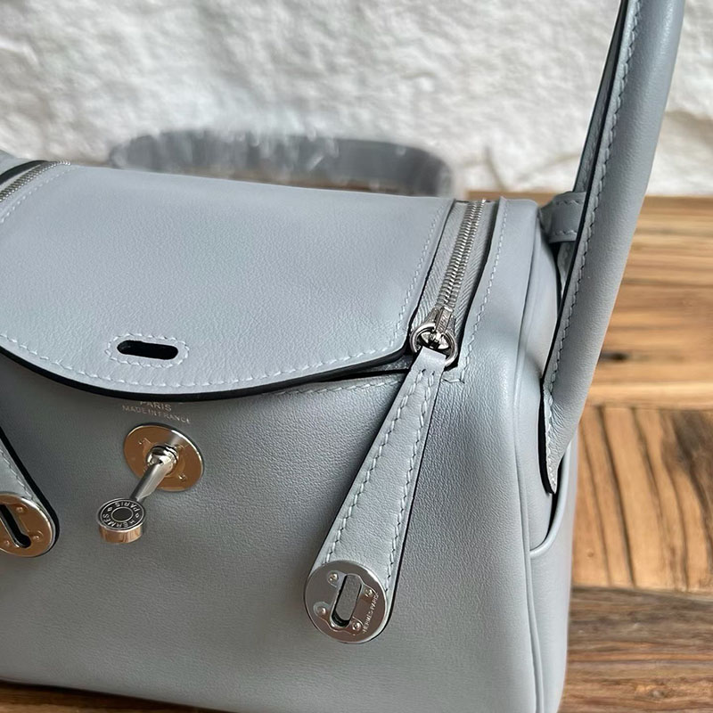 エルメス リンディミニの通販 HERMES ミニリンディ グリパンタン スイフト シルバー金具 H085955CKP0 エルメス ミニバッグ 人気 - 画像 (9)