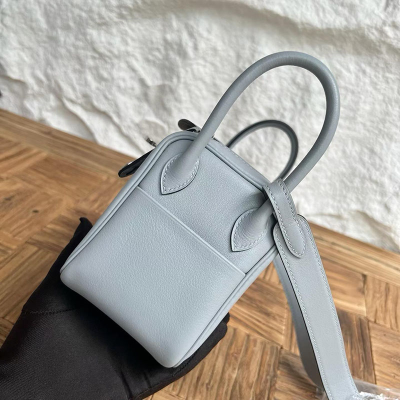 エルメス リンディミニの通販 HERMES ミニリンディ グリパンタン スイフト シルバー金具 H085955CKP0 エルメス ミニバッグ 人気 - 画像 (6)