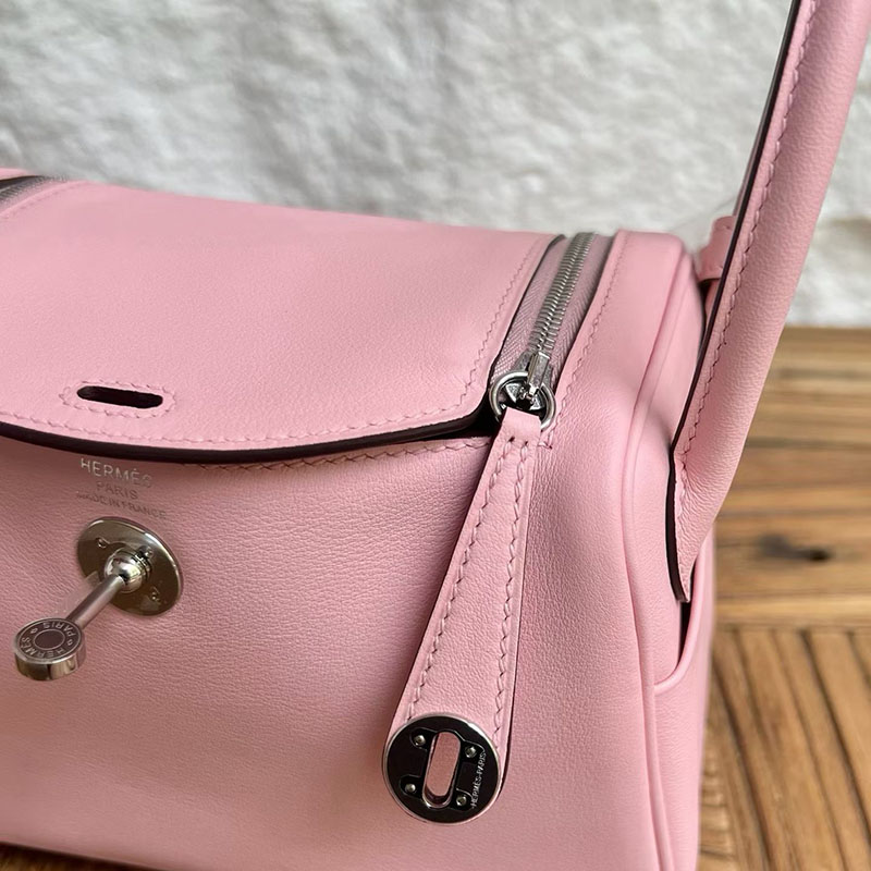 エルメス リンディミニの通販 HERMES ミニリンディ ローズサクラ スイフト シルバー金具 H085955CK3Q エルメス ピンク バッグ - 画像 (9)
