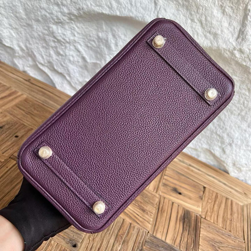エルメスコピー通販 HERMES バーキン25 タッチ カシス トゴ/クロコダイル ゴールド金具 H082823CC59 バーキン持ってる 女 - 画像 (2)