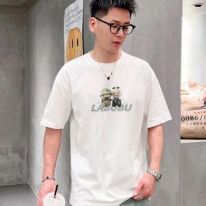 LABUBU カートゥーンプリントTシャツ