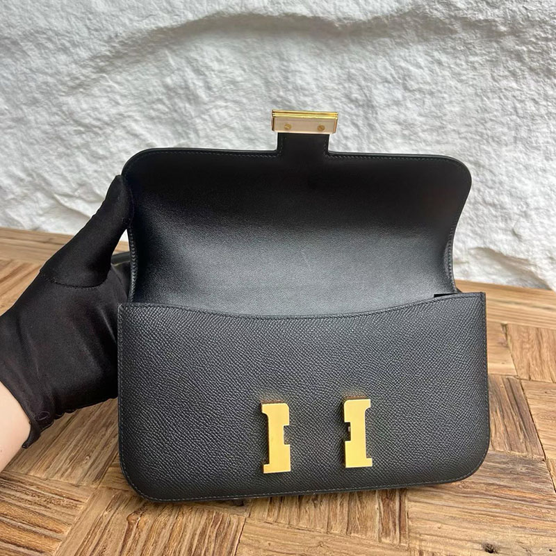 エルメスコピー通販 HERMES コンスタンス1 エラン 黒 ブラック ヴォーエプソン ゴールド金具 H060102CC89 コンスタンス エラン 定価 - 画像 (5)