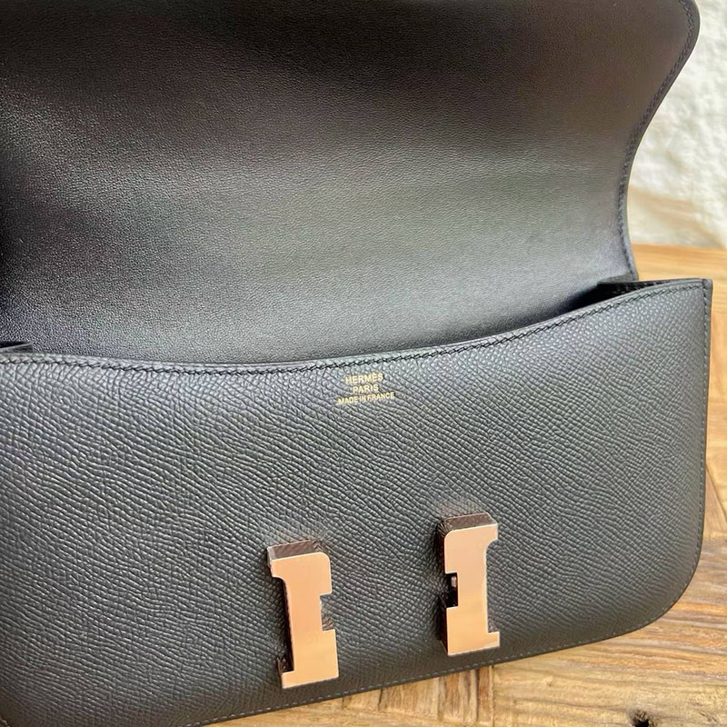 エルメスコピー通販 HERMES コンスタンス1 エラン 黒 ブラック ヴォーエプソン ローズゴールド金具 H060102CD89 コンスタンス エラン 人気 - 画像 (5)