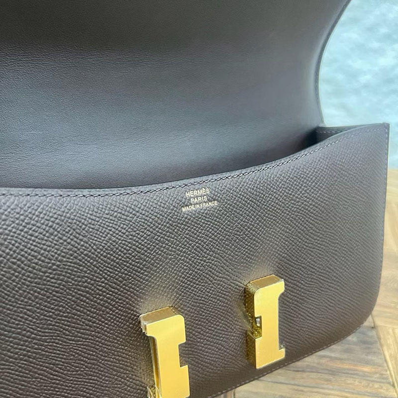 エルメスコピー通販 HERMES コンスタンス1 エラン ショコラ ヴォーエプソン ゴールド金具 H060102CC47 エルメス ショルダーバッグ コピー - 画像 (4)