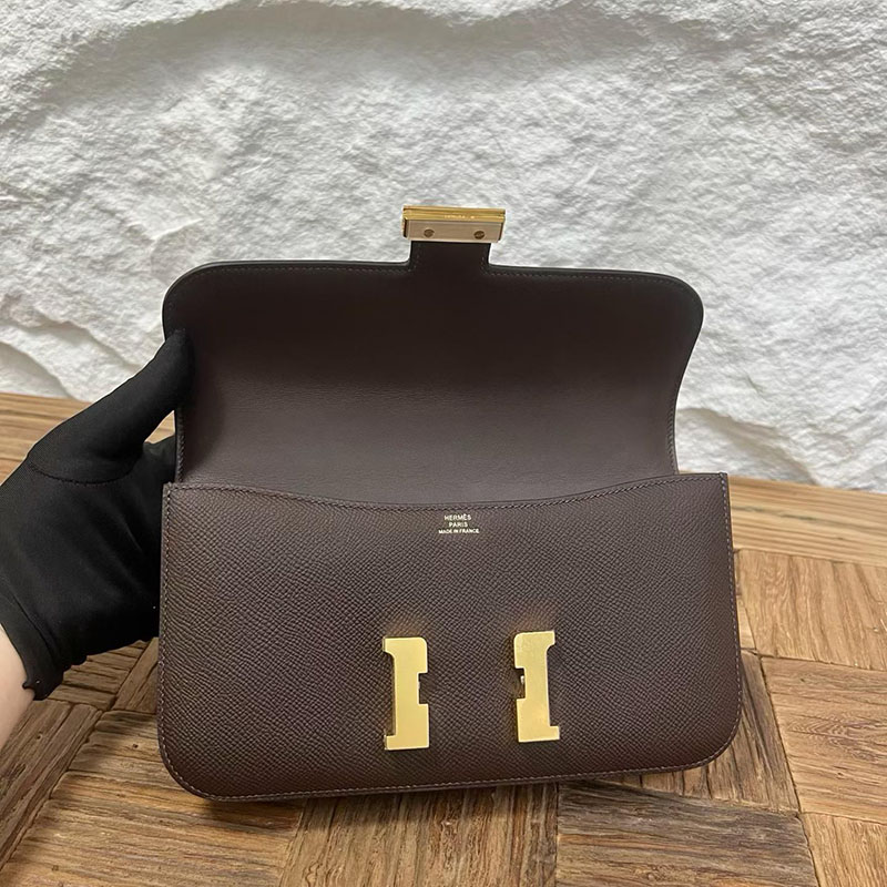 エルメスコピー通販 HERMES コンスタンス1 エラン ショコラ ヴォーエプソン ゴールド金具 H060102CC47 エルメス ショルダーバッグ コピー - 画像 (3)