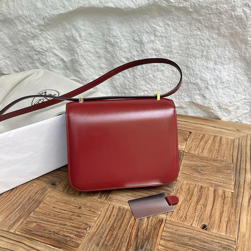 エルメスコピー通販 HERMES コンスタンス3 ミニ ルージュアッシュ ボックスカーフ ゴールド金具 H056341CC55 エルメス ショルダーバッグ ミニ - 画像 (8)