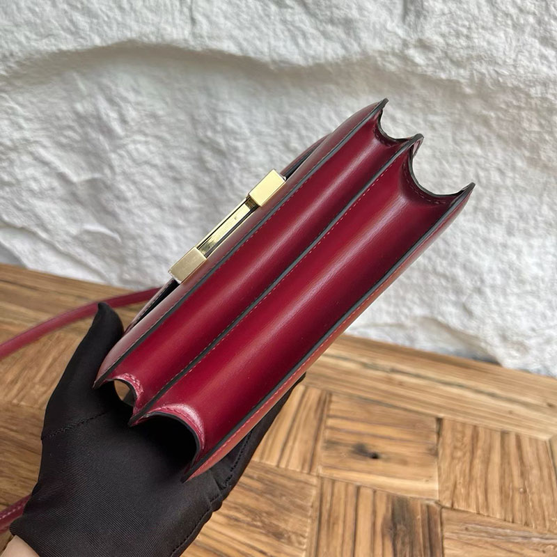エルメスコピー通販 HERMES コンスタンス3 ミニ ルージュアッシュ ボックスカーフ ゴールド金具 H056341CC55 エルメス ショルダーバッグ ミニ - 画像 (7)