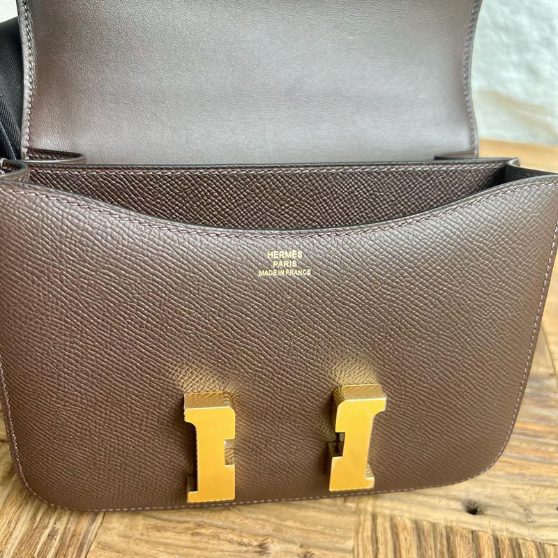 エルメスコピー通販 HERMES コンスタンス3 ミニ ショコラ ヴォーエプソン ゴールド金具 H056341CC47 エルメス ショルダーバッグ レディース - 画像 (7)