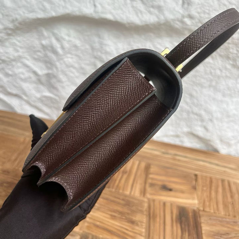 エルメスコピー通販 HERMES コンスタンス3 ミニ ショコラ ヴォーエプソン ゴールド金具 H056341CC47 エルメス ショルダーバッグ レディース - 画像 (5)
