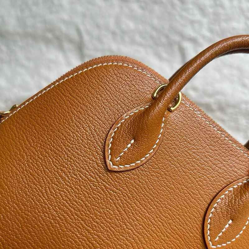 エルメスコピー通販 HERMES ボリード1923 ミニ ゴールド シェブルミゾル ゴールド金具 H073444CC37 ボリード ミニ ゴールド - 画像 (9)