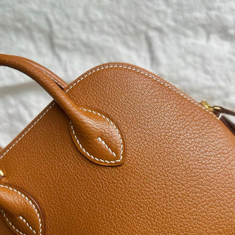 エルメスコピー通販 HERMES ボリード1923 ミニ ゴールド シェブルミゾル ゴールド金具 H073444CC37 ボリード ミニ ゴールド - 画像 (8)
