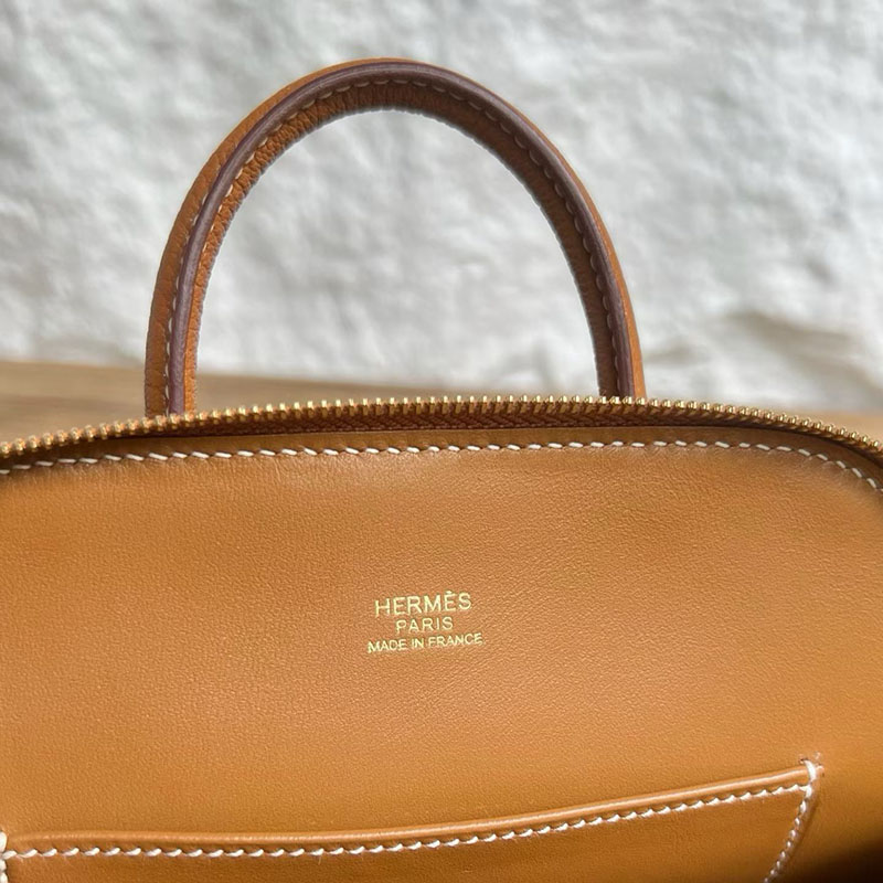 エルメスコピー通販 HERMES ボリード1923 ミニ ゴールド シェブルミゾル ゴールド金具 H073444CC37 ボリード ミニ ゴールド - 画像 (4)