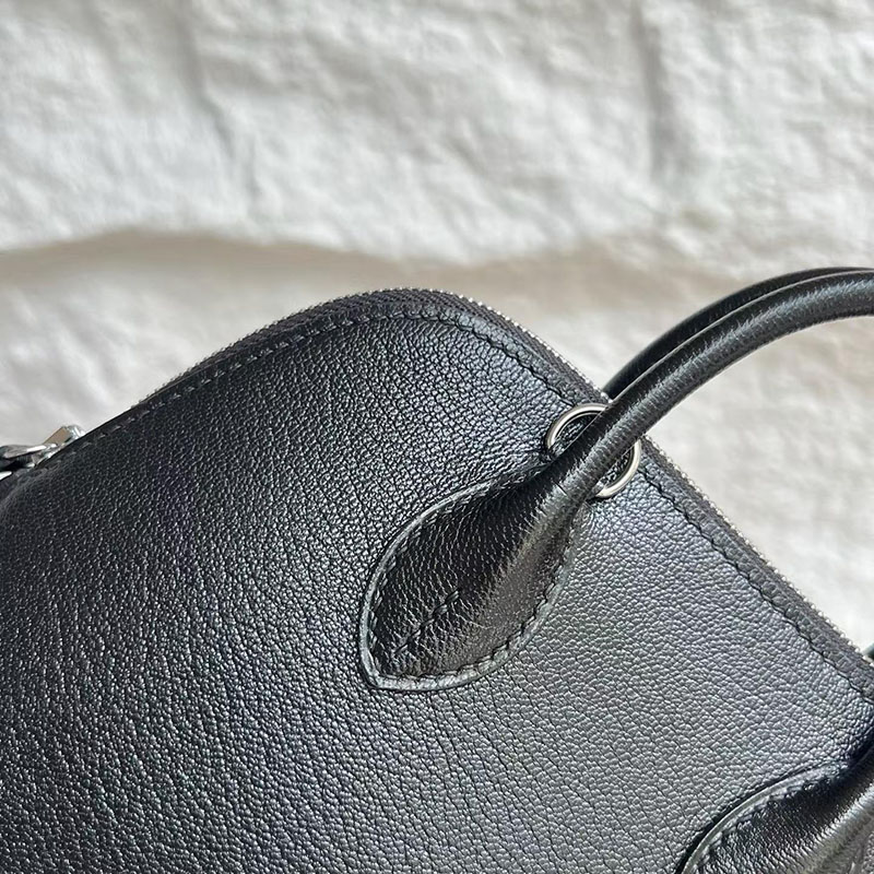 エルメスコピー通販 HERMES ボリード1923 ミニ 黒 ブラック シェブルミゾル シルバー金具 H073444CK89 ボリード ミニ 定価 2026 - 画像 (9)